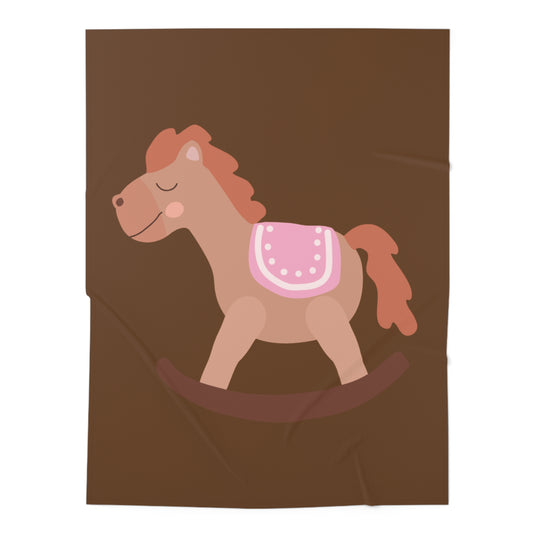 Rocking Horse Baby Swaddle Blanket #RH1