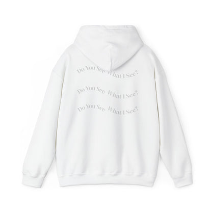 Do You See What I See? Afrocentric Abstract Puzzle Piece Unisex Hoodie Sweatshirt, Woman Print Face Hand Art, Hooded, Black