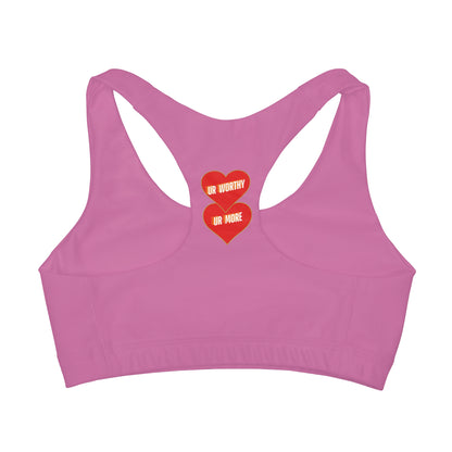 UR Worthy-UR More Girls' Double Lined Seamless Sports Bra (AOP) #15