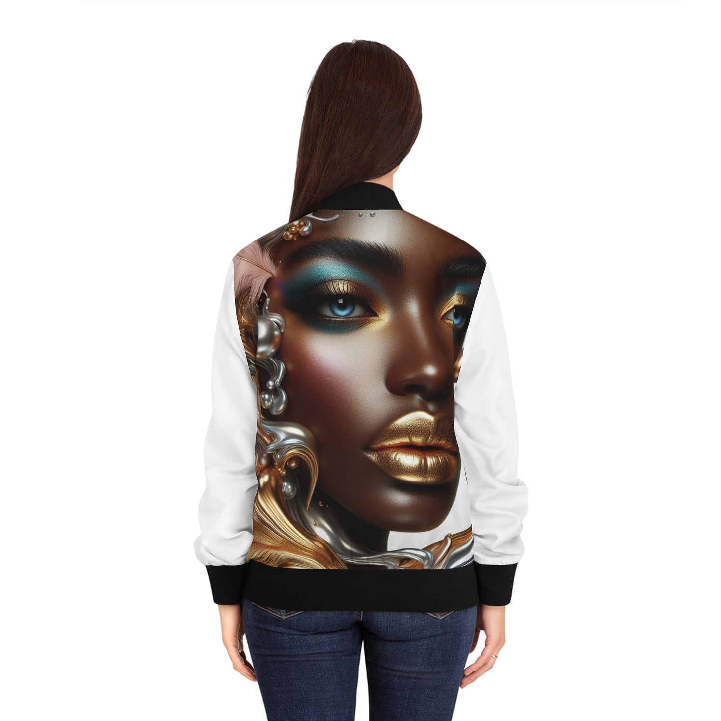 Ethereal Women's Bomber Jacket (AOP) #EC2