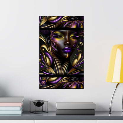Purrple Reign Matte Vertical Posters #PR7