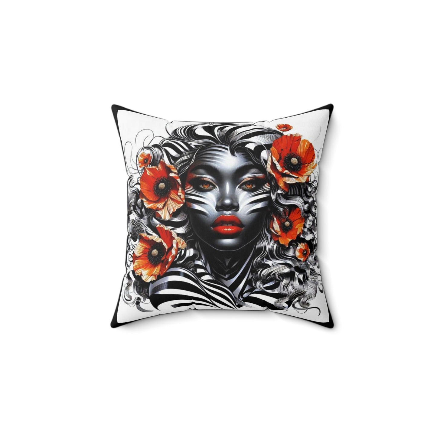Zebra Fantasy Square Pillow #ZF23