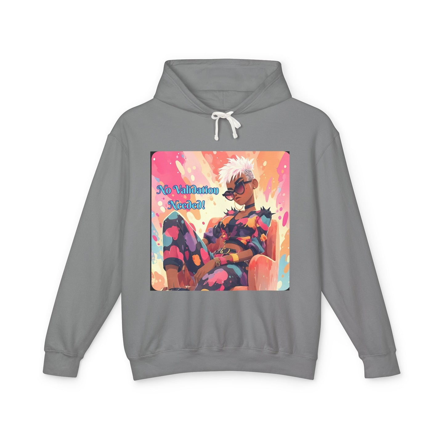 Empowering Affirmations Lightweight Hoodie, Inspirational Sweatshirt, Self Love