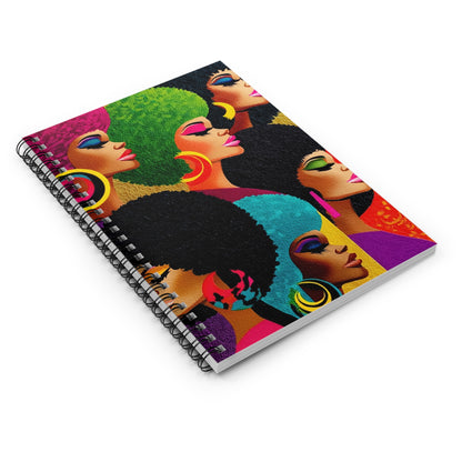 Vibrant Afro-Chic Spiral Notebook, Colorful Notebook for Writers, Gift for [...]