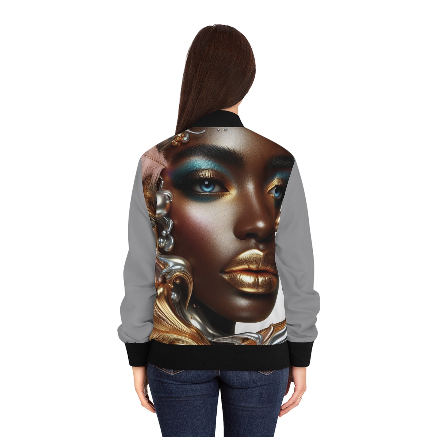 Ethereal Women's Bomber Jacket (AOP) #EC2