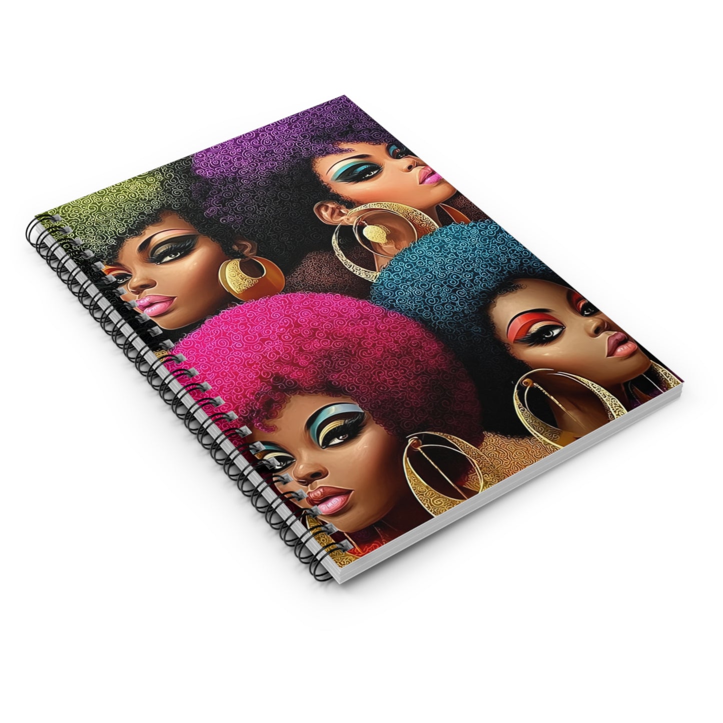 Vibrant Afro-Chic Spiral Notebook, Colorful Notebook for Writers, Gift for [...]