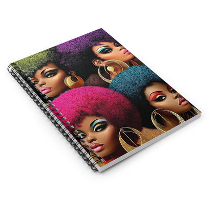 Vibrant Afro-Chic Spiral Notebook, Colorful Notebook for Writers, Gift for [...]