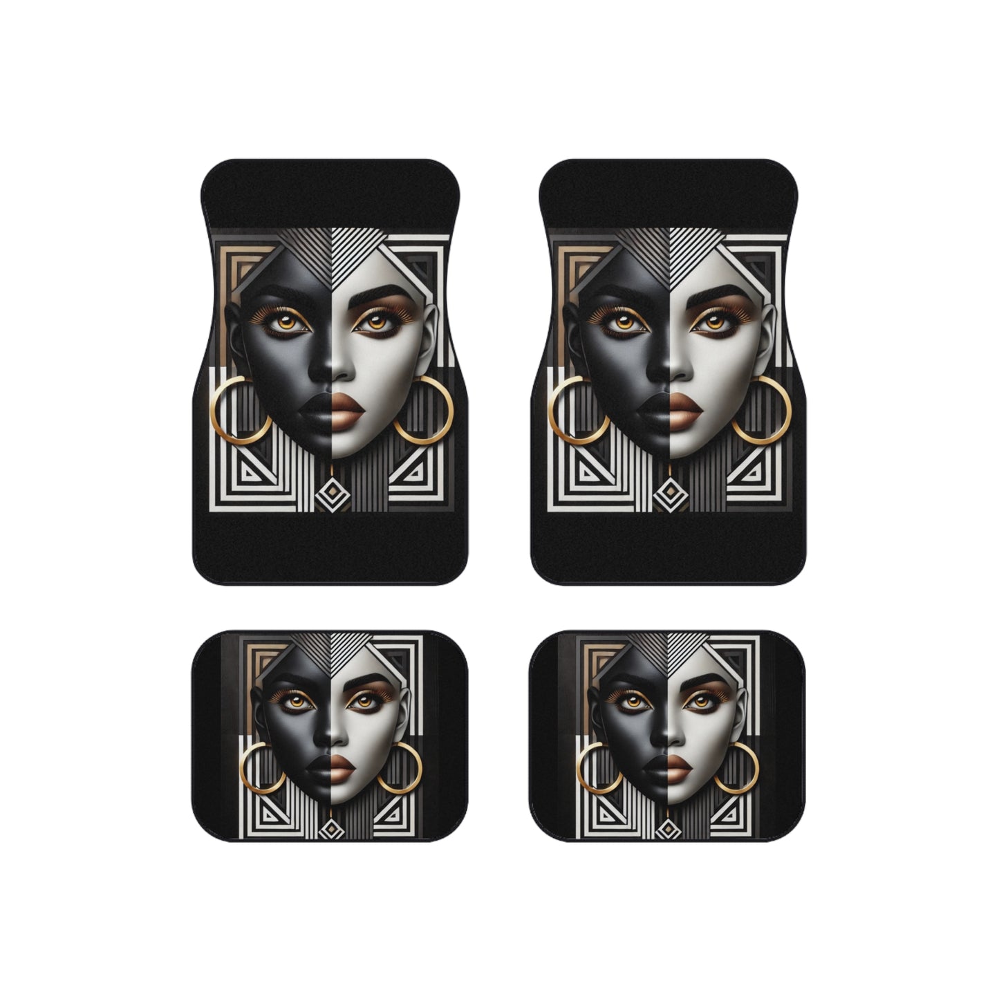 Abstract Beauty Car Mats (Set of 4) #AB1