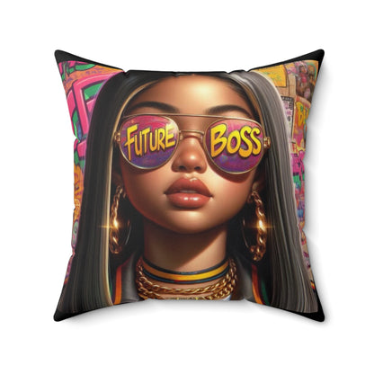 Future Boss Square Pillow #27