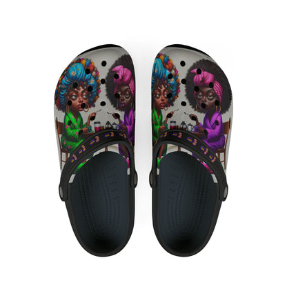 Monday Vibes EVA Foam Rubber Shoes (AOP) #MV7