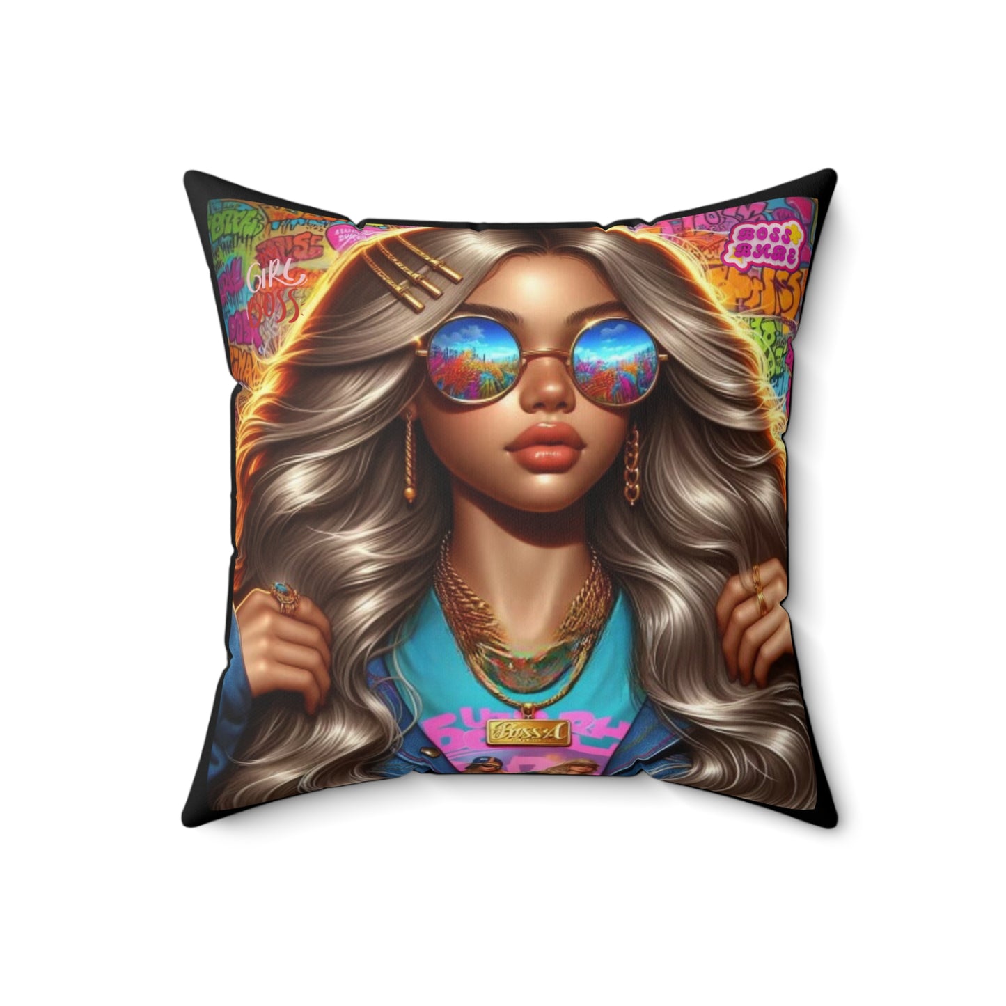 Future Boss Square Pillow #35