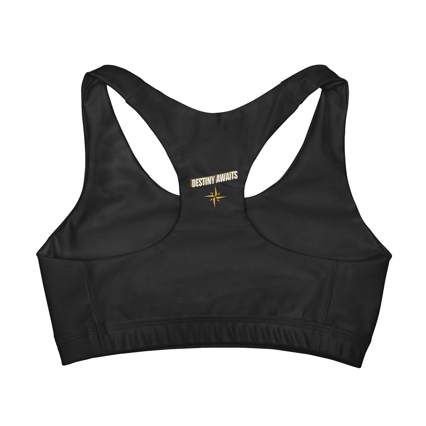 Destined For Greatness Girls' Double Lined Seamless Sports Bra (AOP) #1