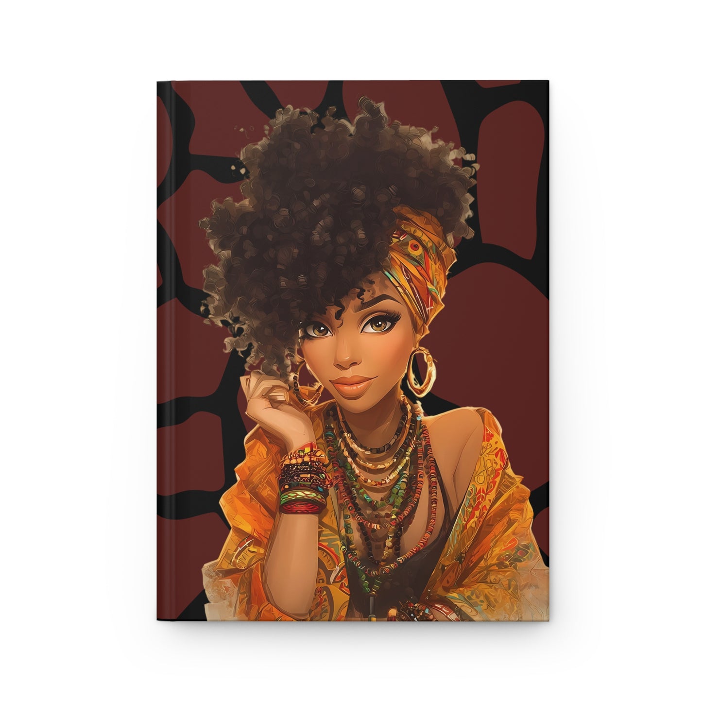 Afrocentric Hardcover Journal, Coffee Lover Planner, Black History Notebook, Inspirational Diary, Empowerment Sketchbook, Gratitude Journal,