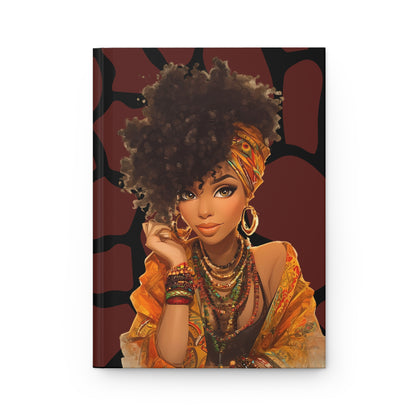 Afrocentric Hardcover Journal, Coffee Lover Planner, Black History Notebook, Inspirational Diary, Empowerment Sketchbook, Gratitude Journal,