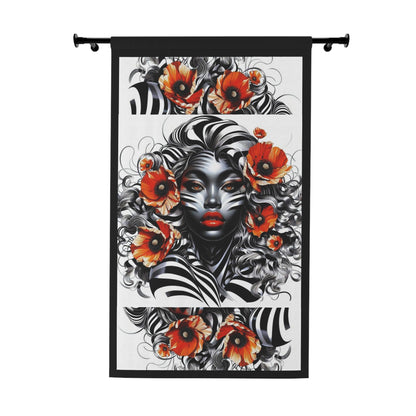 Zebra Fantasy Window Curtains (1 Piece) #ZF33