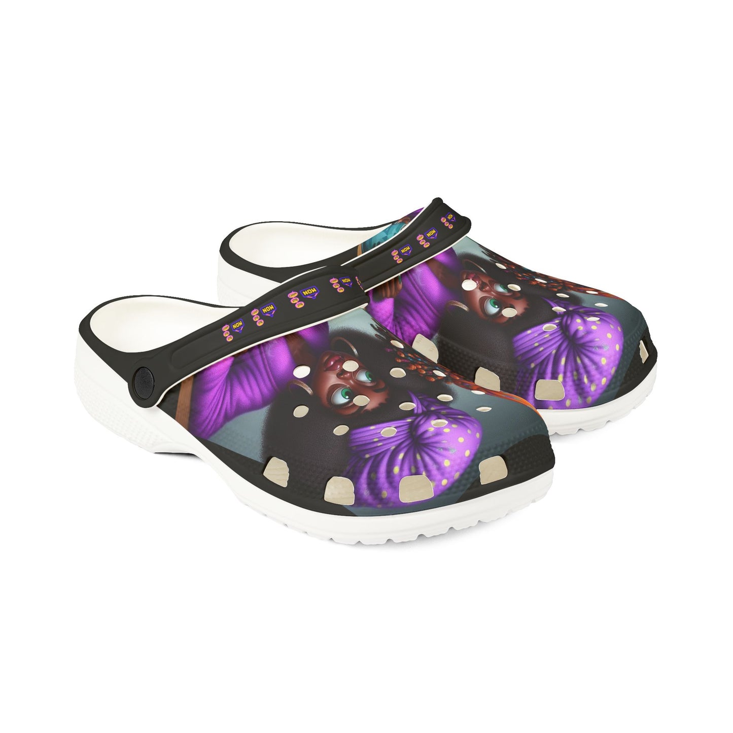 Monday Vibes EVA Foam Rubber Shoes (AOP) #MV1