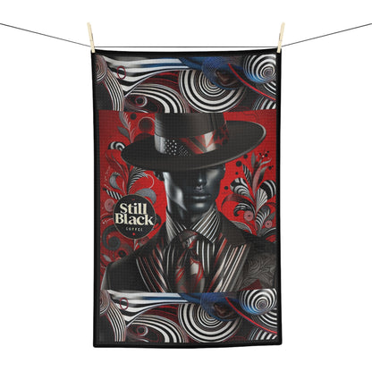 Still Black Microfiber Tea Towel #SB14