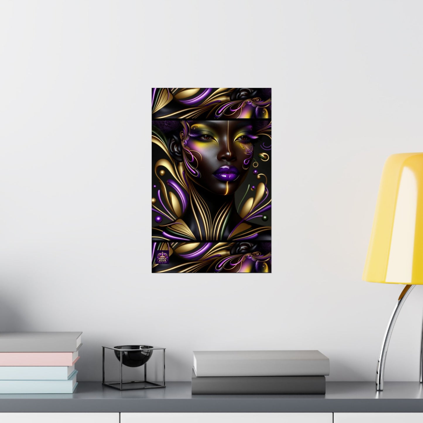 Purrple Reign Matte Vertical Posters #PR7
