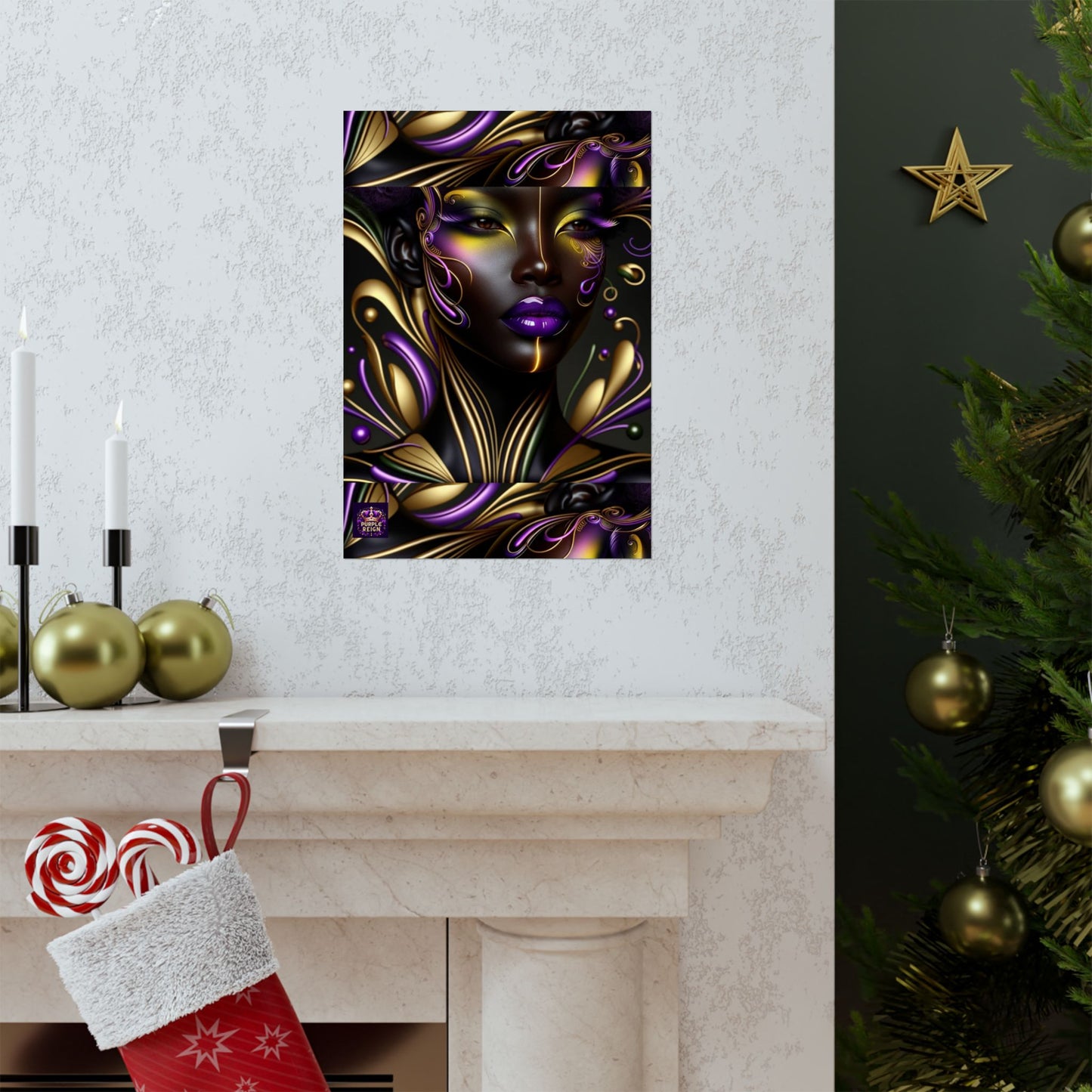 Purrple Reign Matte Vertical Posters #PR7
