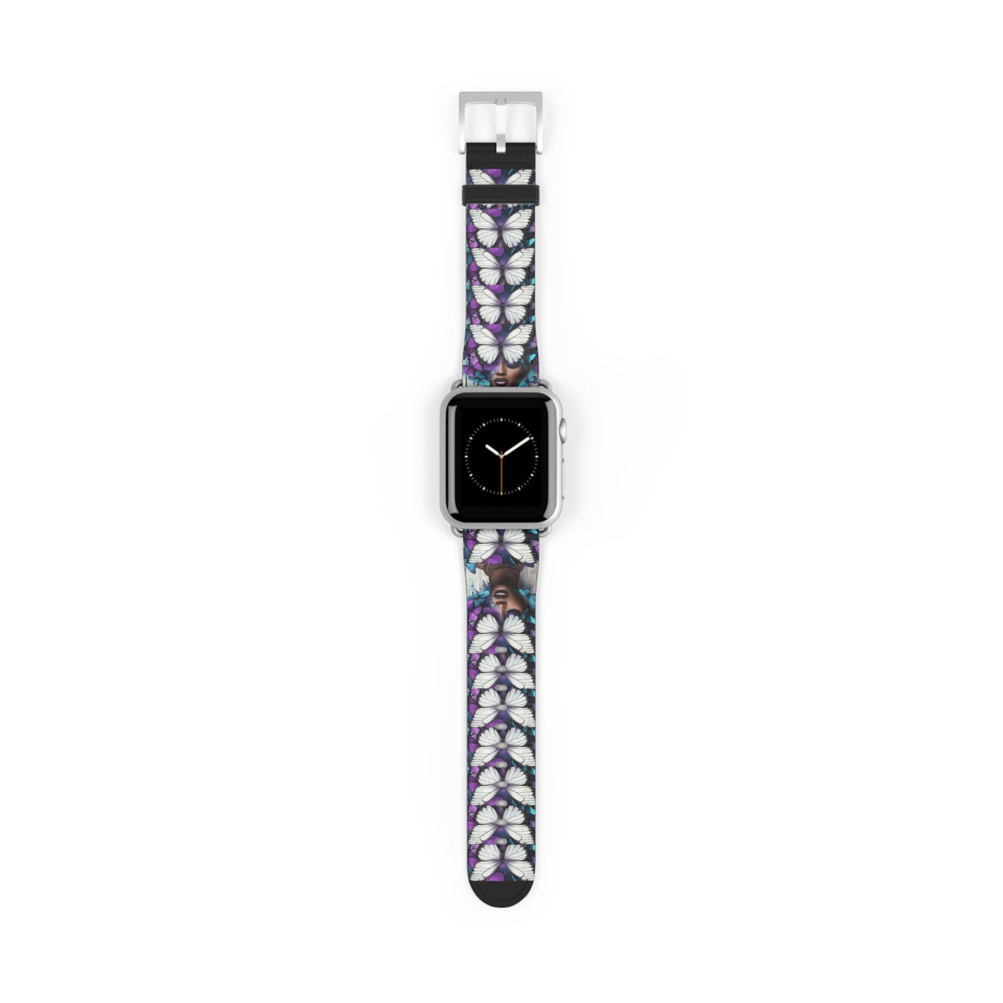 Colorful Butterfly Beauty Watch Band, Adjustable Smartwatch Strap, Floral Pattern, Unique Gift, Spring Fashion Must-Have #BB1