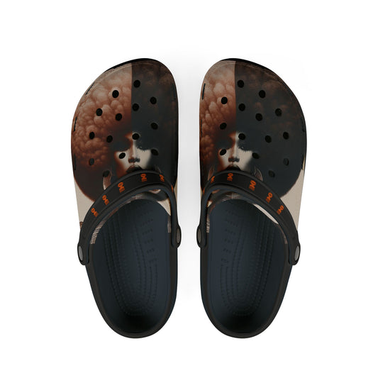 Afro Power EVA Foam Rubber Shoes (AOP) #AP13