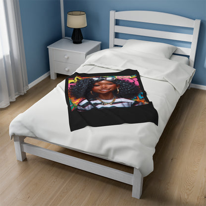 Believe Velveteen Plush Blanket #51