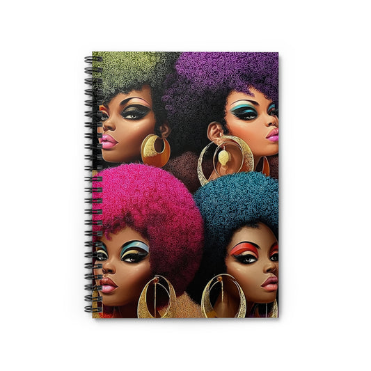 Vibrant Afro-Chic Spiral Notebook, Colorful Notebook for Writers, Gift for [...]
