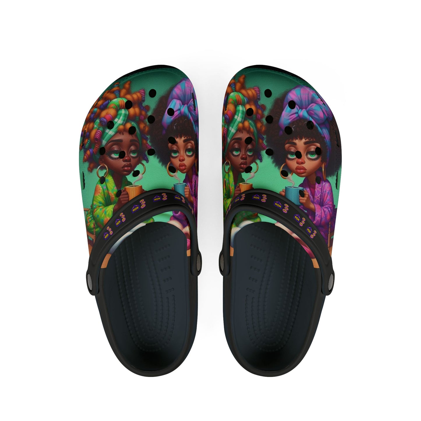 Monday Vibes EVA Foam Rubber Shoes (AOP) #MV4