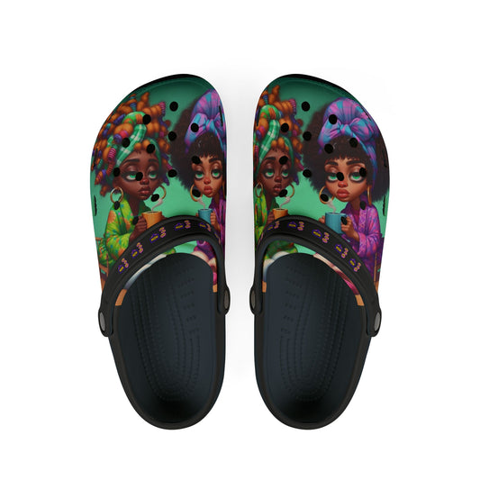 Monday Vibes EVA Foam Rubber Shoes (AOP) #MV4