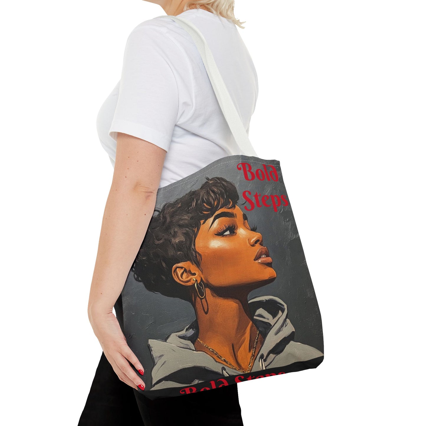 Bold Steps Tote Bag (AOP) #T11