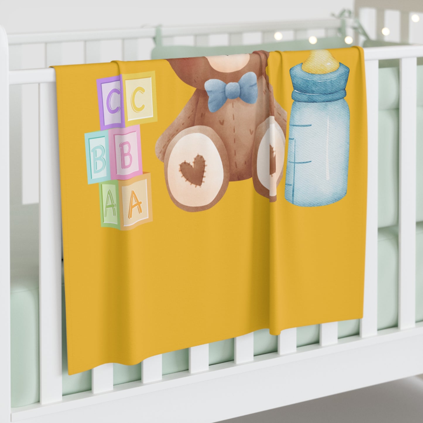 Teddy Bear Baby Swaddle Blanket #TB1