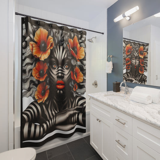 Zebra Fantasy Shower Curtains #SF26
