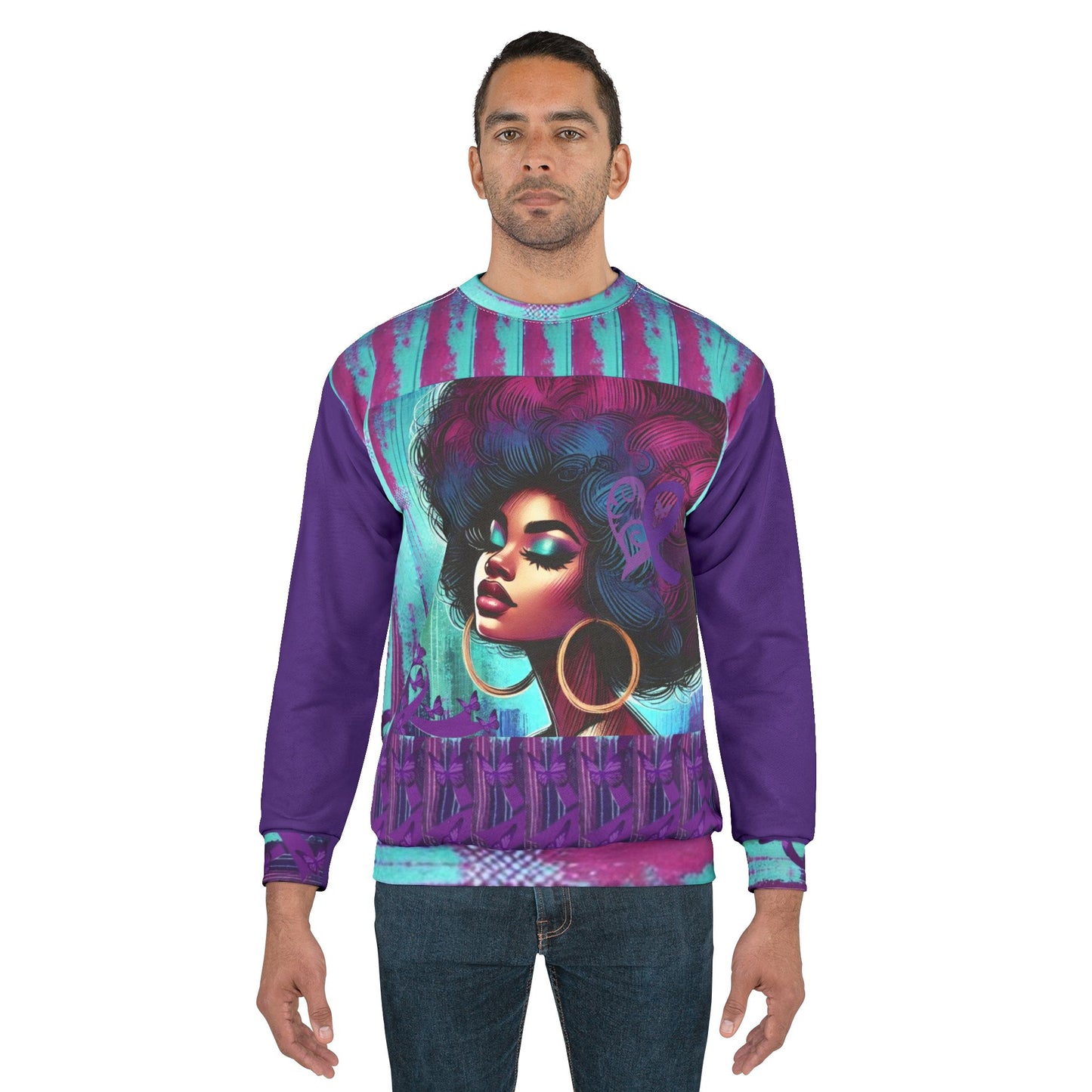 Lupus Thriver Resilience Unisex Sweatshirt (AOP) #LTR5