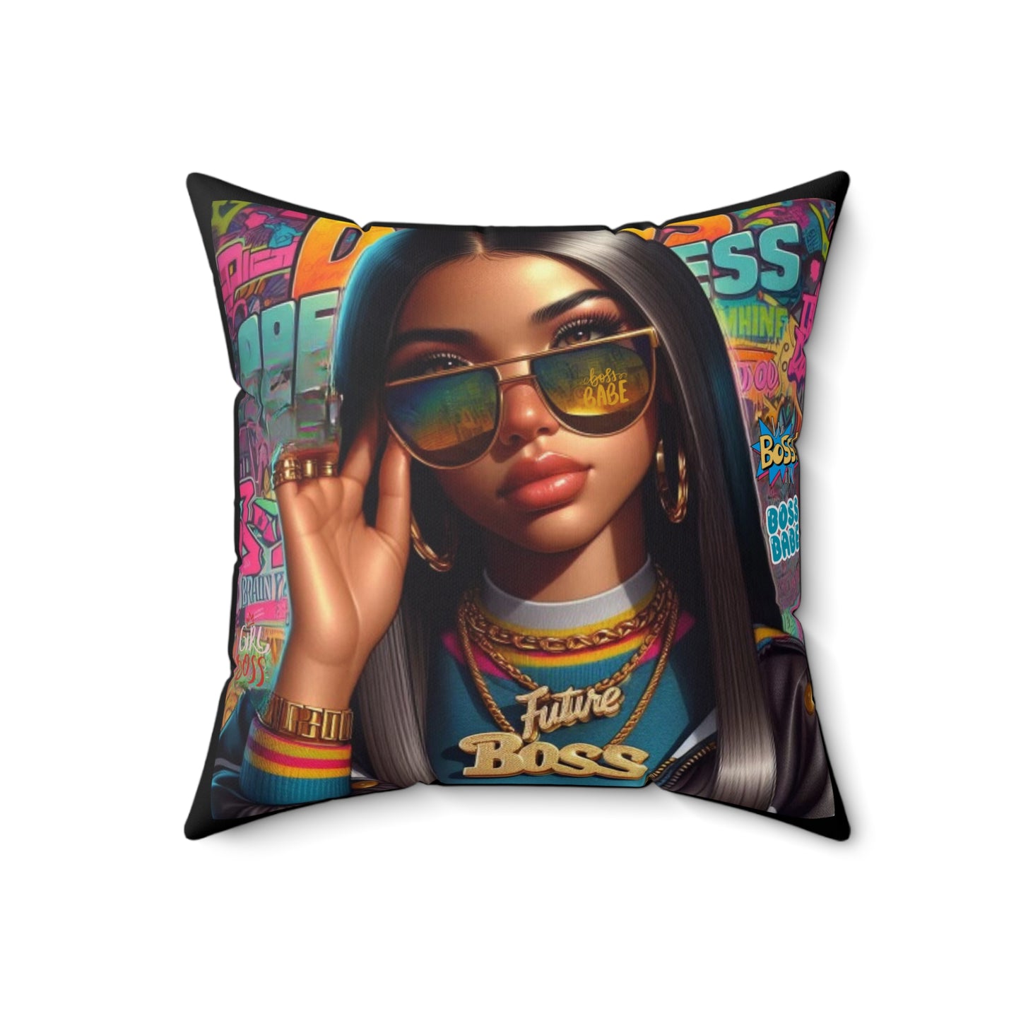 Future Boss Square Pillow #25
