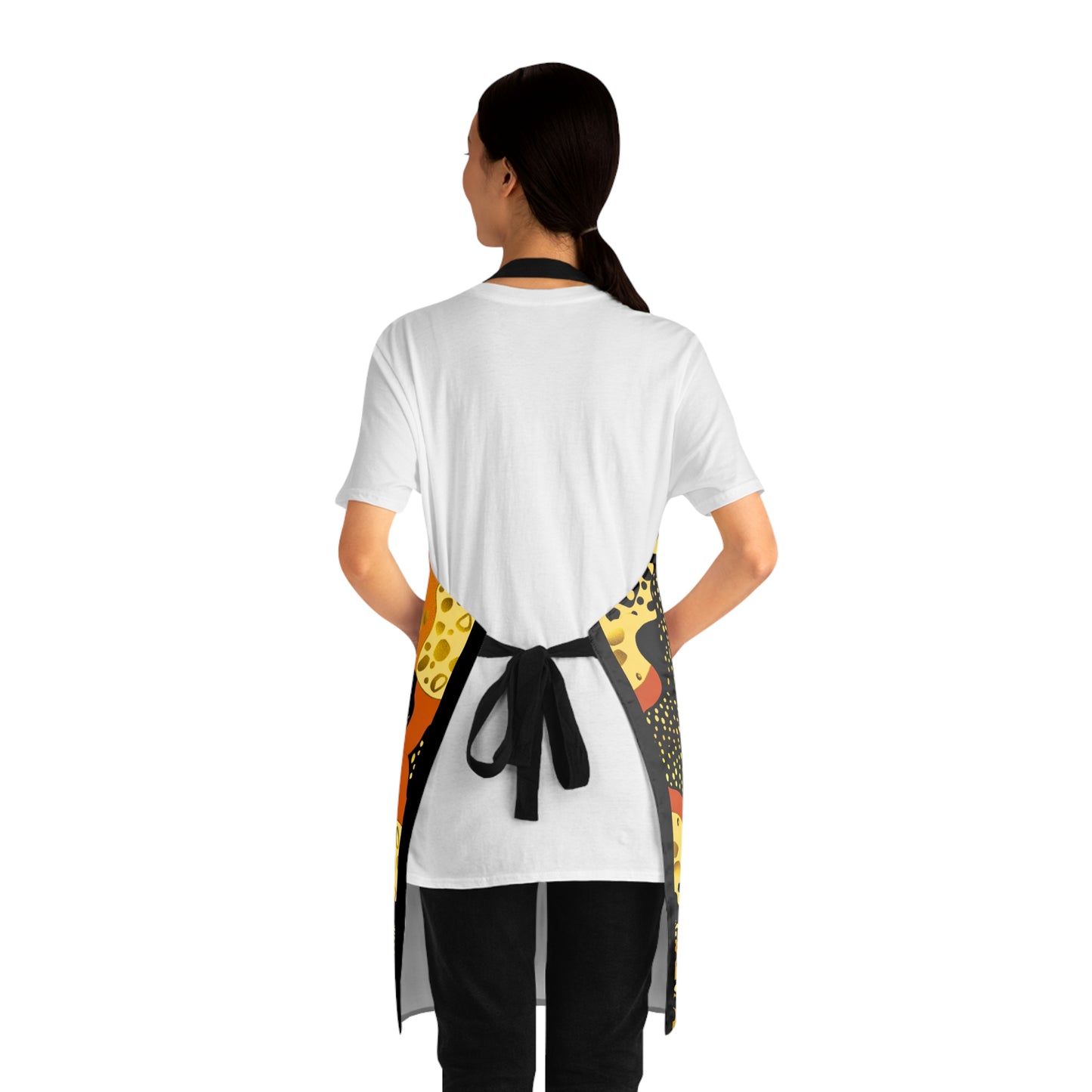 Afrocentric Apron - Bold Graphic Kitchen Cooking Wear, African Inspired Chef Apron, Ethnic Cooking Apron, Black History Month Gift, Cultural