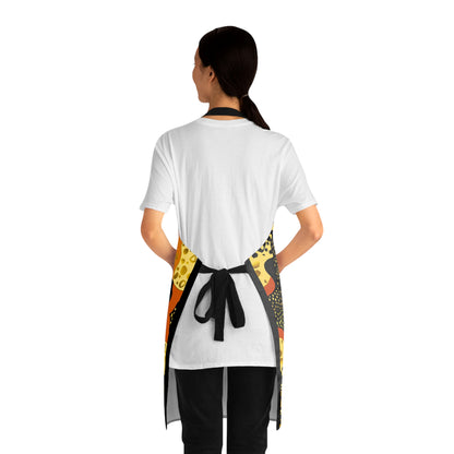 Afrocentric Apron - Bold Graphic Kitchen Cooking Wear, African Inspired Chef Apron, Ethnic Cooking Apron, Black History Month Gift, Cultural