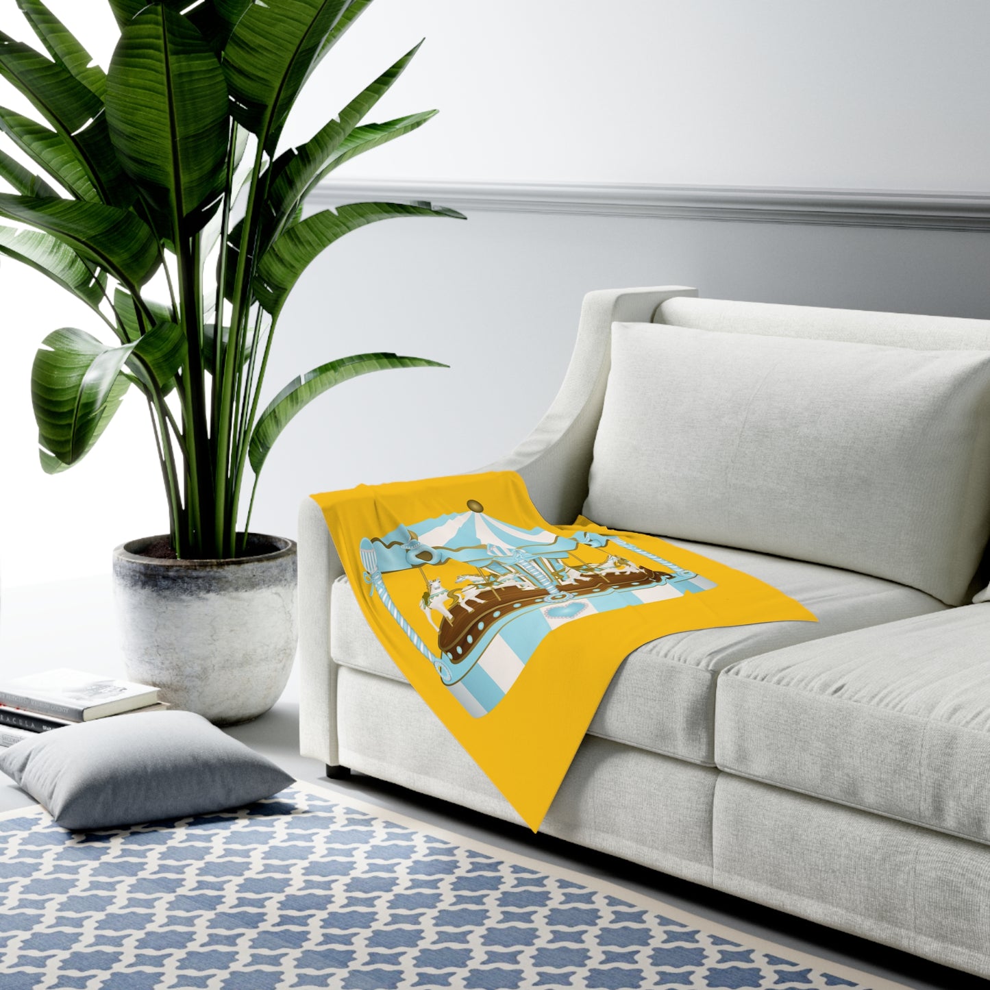 Merry Go Around Baby Swaddle Blanket #MGA1