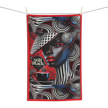 Still Black Microfiber Tea Towel #SB14