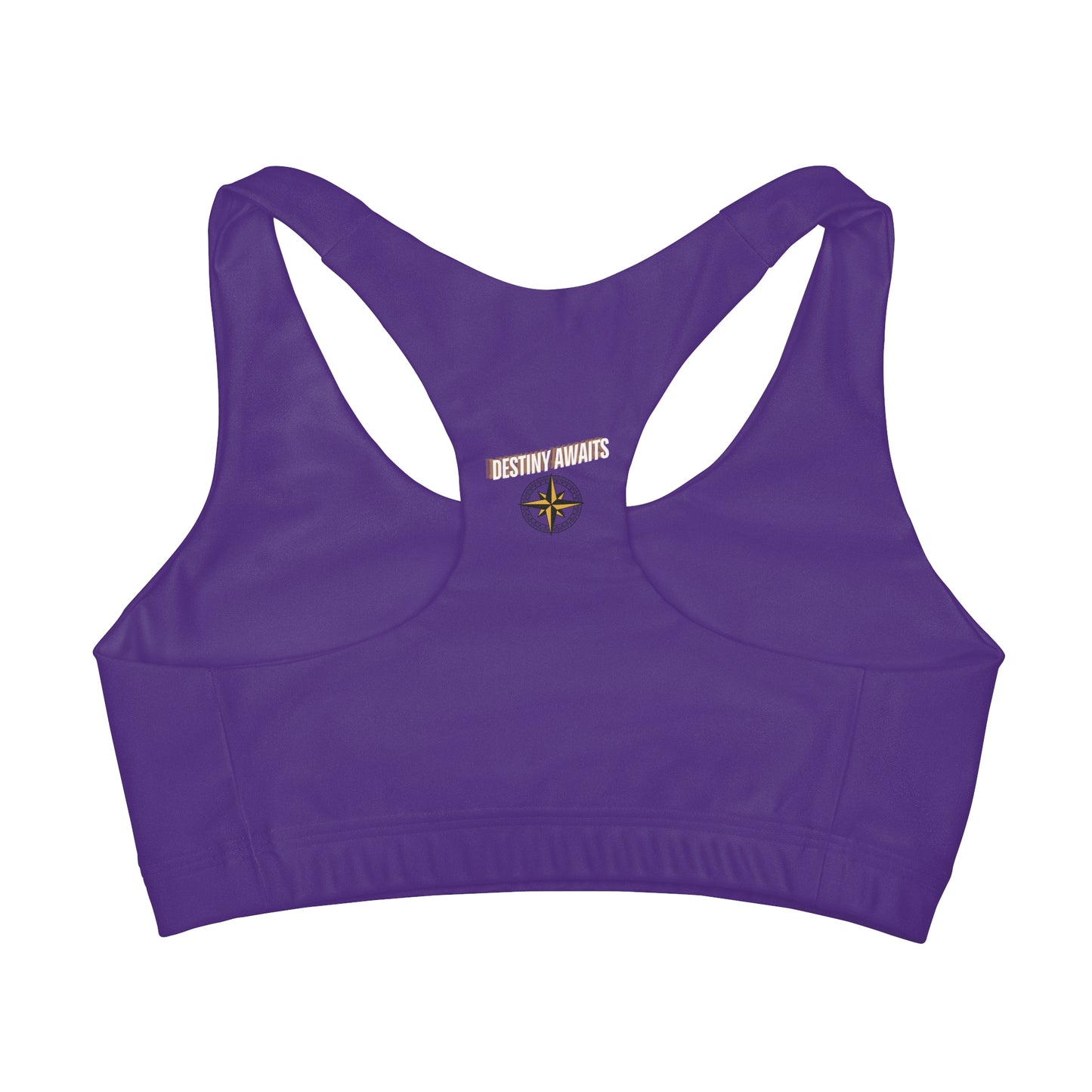 Destined For Greatness Girls' Double Lined Seamless Sports Bra (AOP) #1