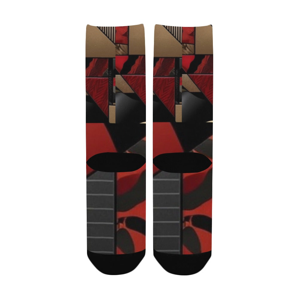 Geometric Pattern Socks for Men Women's Custom Socks