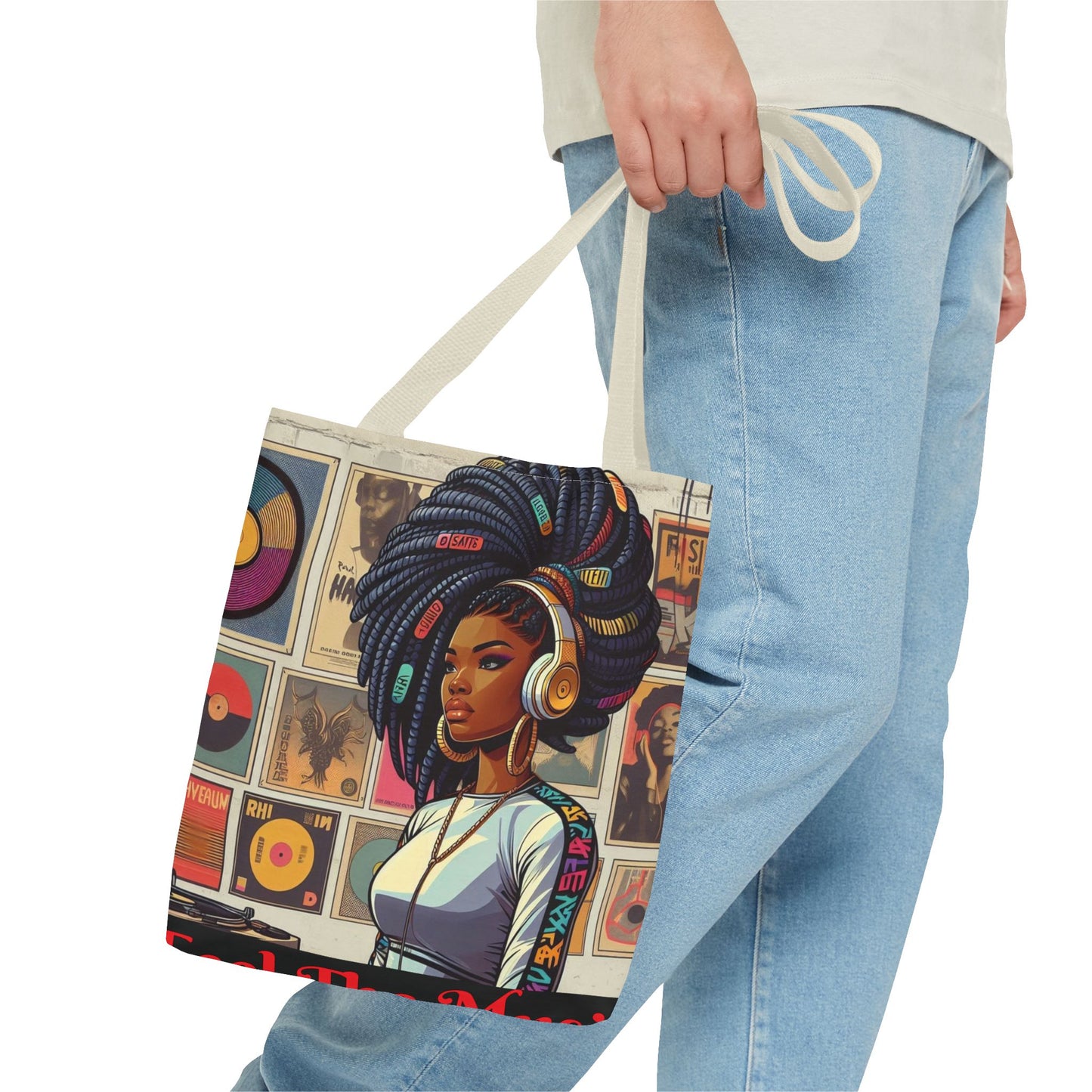 Feel The Music Tote Bag (AOP) #FM1