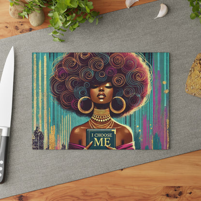 I Choose Me Glass Cutting Board #ICM1