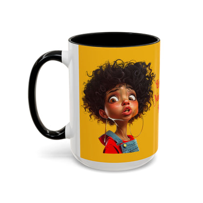 Enter At Your Own Risk Accent Coffee Mug (11, 15oz) #EYOR2