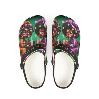 Monday Vibes EVA Foam Rubber Shoes (AOP) #MV5