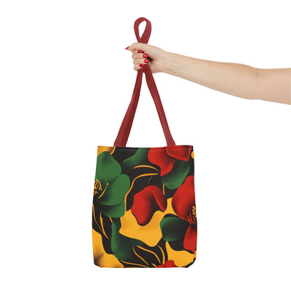 Vibrant Floral Tote Bag Trendy Shopping Tote Eco-Friendly Carry-All Perfect for Summer Gift for Her and Him