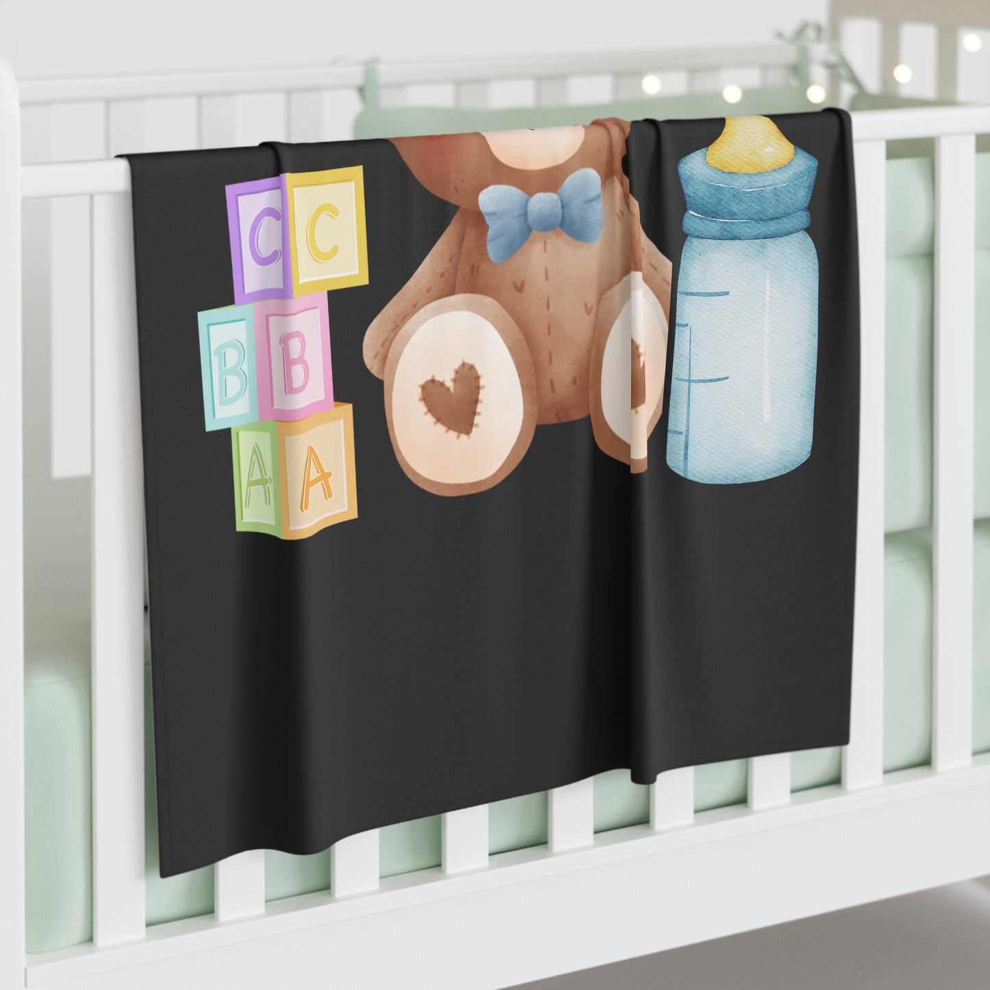 Teddy Bear Baby Swaddle Blanket #TB1