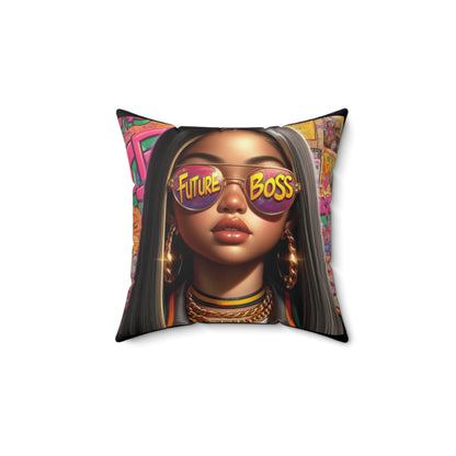 Future Boss Square Pillow #27