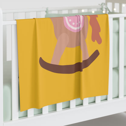 Rocking Horse Baby Swaddle Blanket #RH1