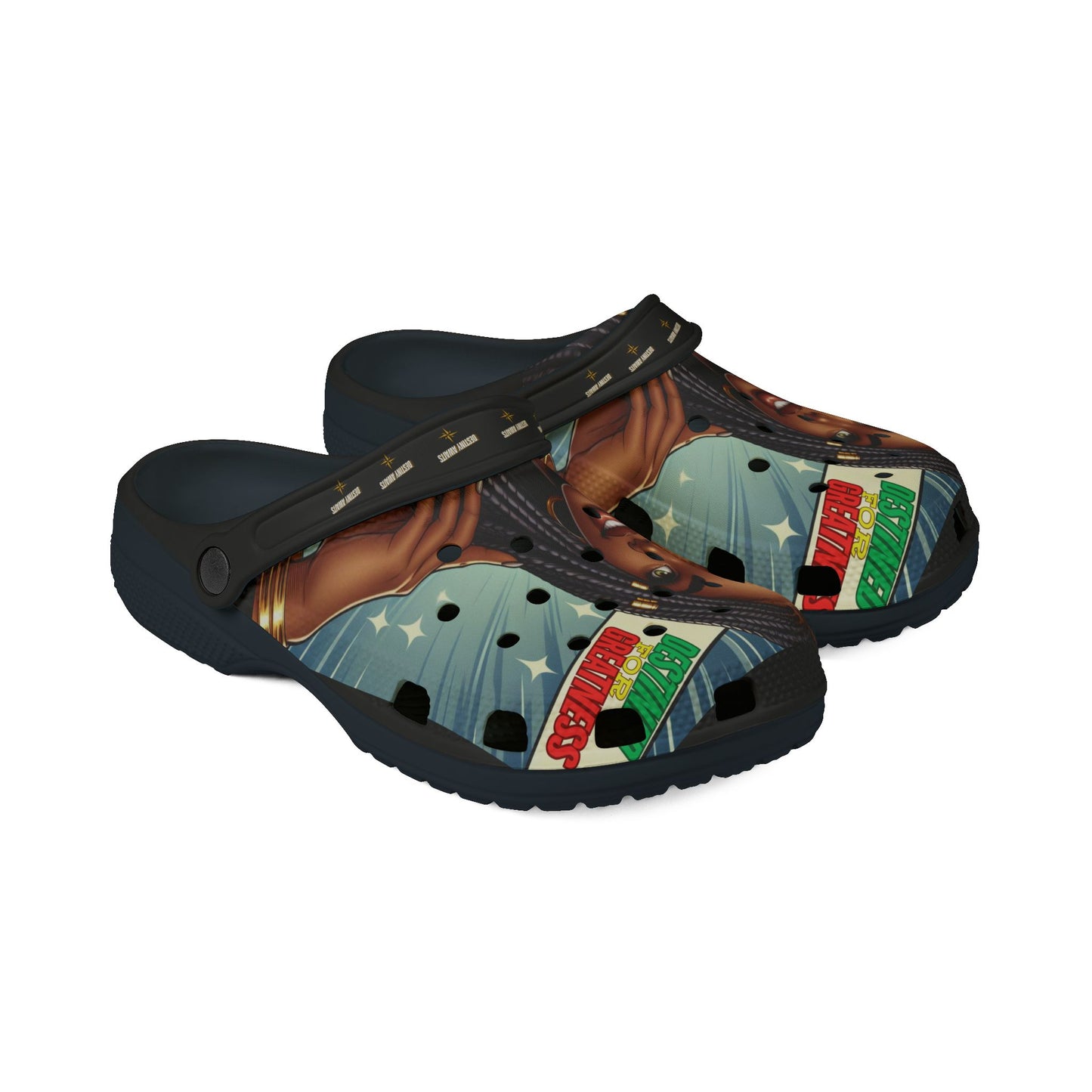 Destined For Greatness EVA Foam Rubber Shoes (AOP) #9U