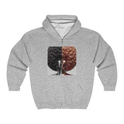 Afro Power Unisex Heavy Blend™ Full Zip Hooded Sweatshirt #AP6